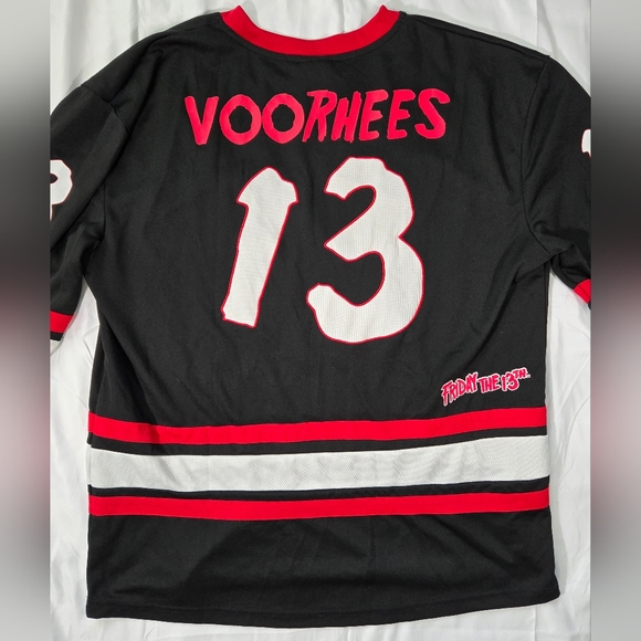 Friday The 13th Jason Voorhees Horror Black Hockey #13 Jersey Men’s Size XL - Picture 7 of 13